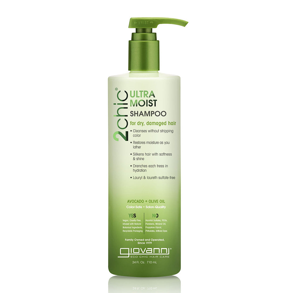 Giovanni 2Chic Avocado And Olive Oil Ultra-Moist Shampoo, 24 Oz